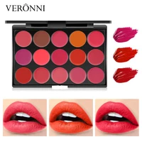 15 Colors Lipstick Palette Matte, Moisturizing And Non Fading, Non Stick Cup, Makeup Tray Easy To Color  Ideal Valentine's Gift 1