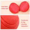 HOOPET Dog Toy Rubber Ball Bite-resistant Ball Toy for Dogs Puppy Teddy Pitbull Red Color Solid Ball S-XL Pet Supplies 2