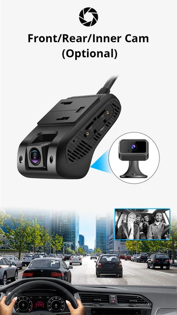 JC400 Dash Cam Front and Rear 4G Dashboard Camera GPS WIfi Hotspot Liv –  tefcoai