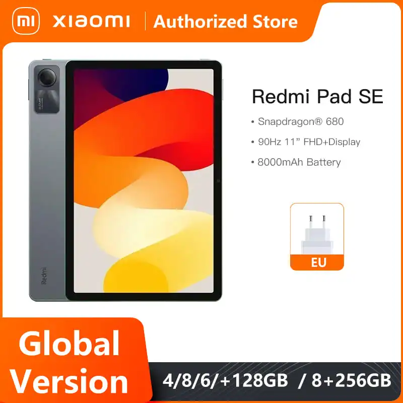 Versione Globale Xiaomi Redmi Pad Se Mi Tablet Snapdragon®680 Altoparlanti Quad Dolby Atmos®Display 90Hz 11 "8000Mah