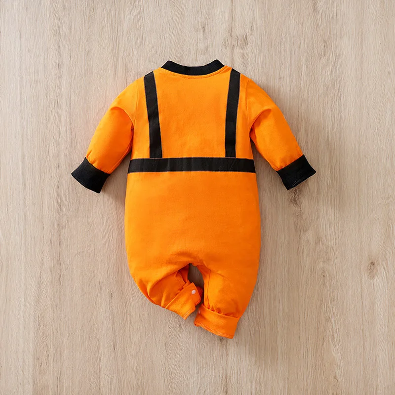 0-18 months jumpsuit cotton going out Spring and Autumn Baby Jumpsuit Boys Girls Orange Astronaut Clothing baby jumpsuit,cotton jumpsuit,baby clothing
