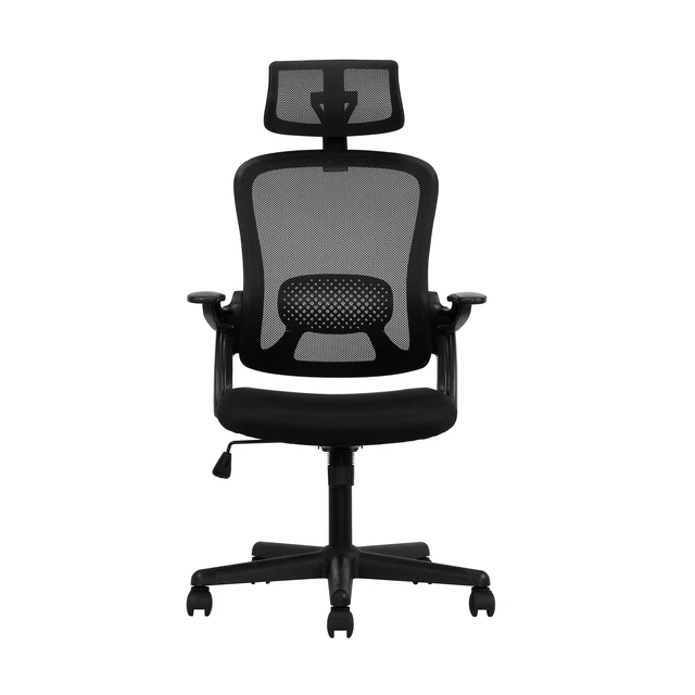 Mainstays Ergonomic Office Chair With Adjustable Headrest Black