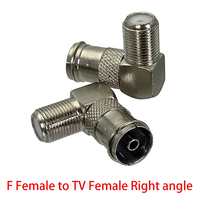 F TV-IEC PAL DVB-T 남성 플러그 및 여성 잭 Striaght RF 어댑터 커넥터 동축 와이어 터미널 1Pcs