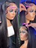 40 Inch 13x6 Hd Lace Frontal Wig 13x4 Black Straight Lace Front Wigs Human Hair 5x5 Closure Wig Brazilian PrePlucked 250 Density 2