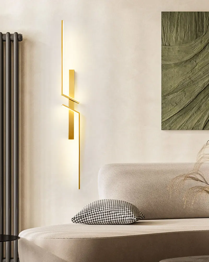 Indoor Schwarz Gold LED Wand Lampen Wand Lichter Für Schlafzimmer Nacht Wohnzimmer Foyer Innen LED Wandleuchter Korridor AC85-265V – Detail 19