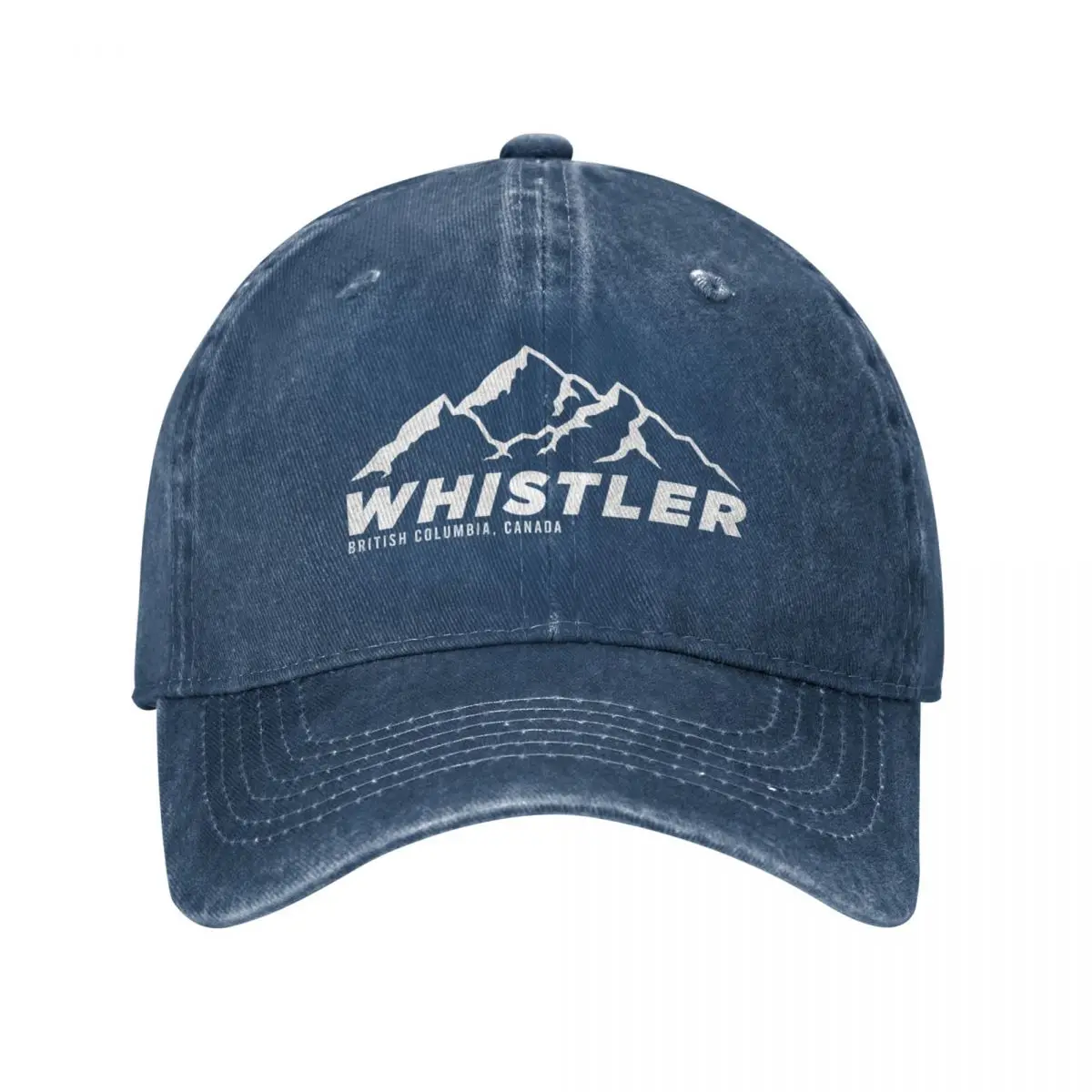 

Ski Whistler B.C Canada Skiing and Mountain Biking Paradise Baseball Cap Custom Cap Golf Hat Hat Male Women'S