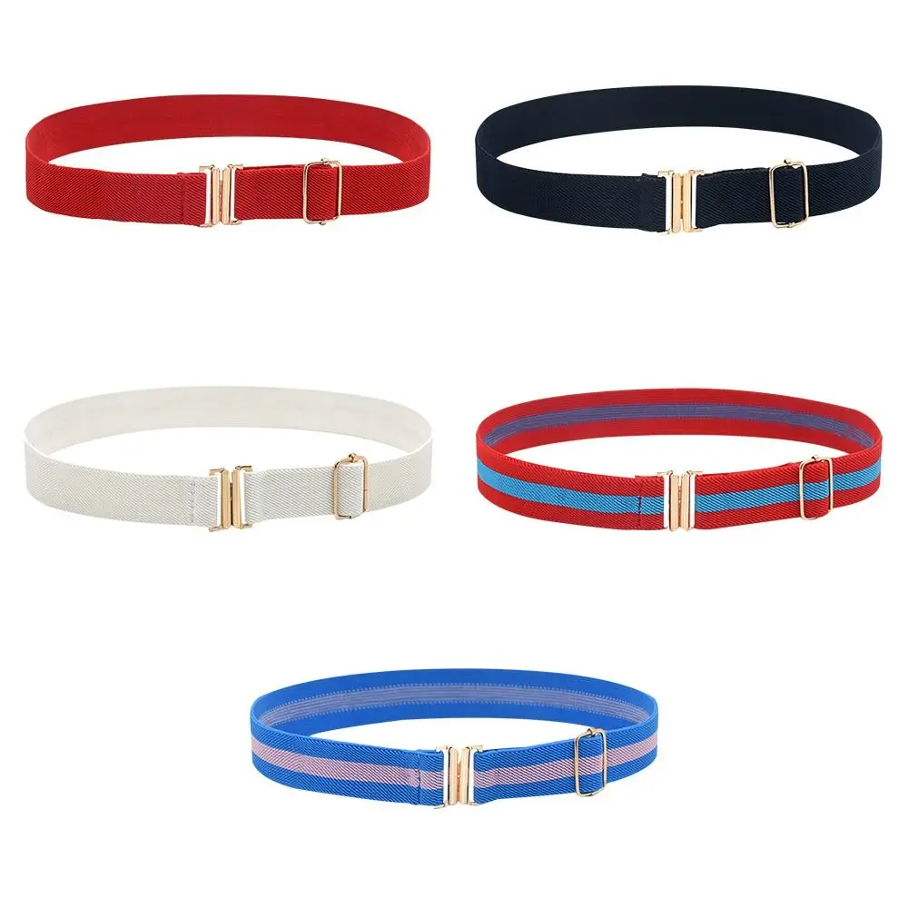 

Stretch Adjustable Children Opposite Buckle Elastic Belts Waistband Waist Belt