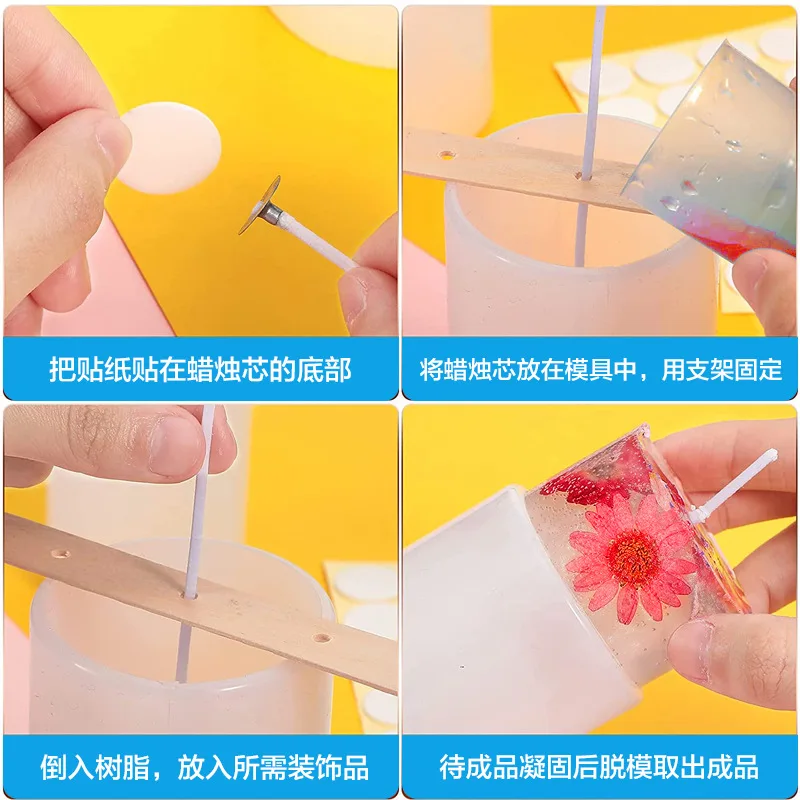 Candle Making Silicone Mold DIY Candle Tools Cylinder Hexagon Cube Candlestick Soap Mould Craft Wedding Decoration