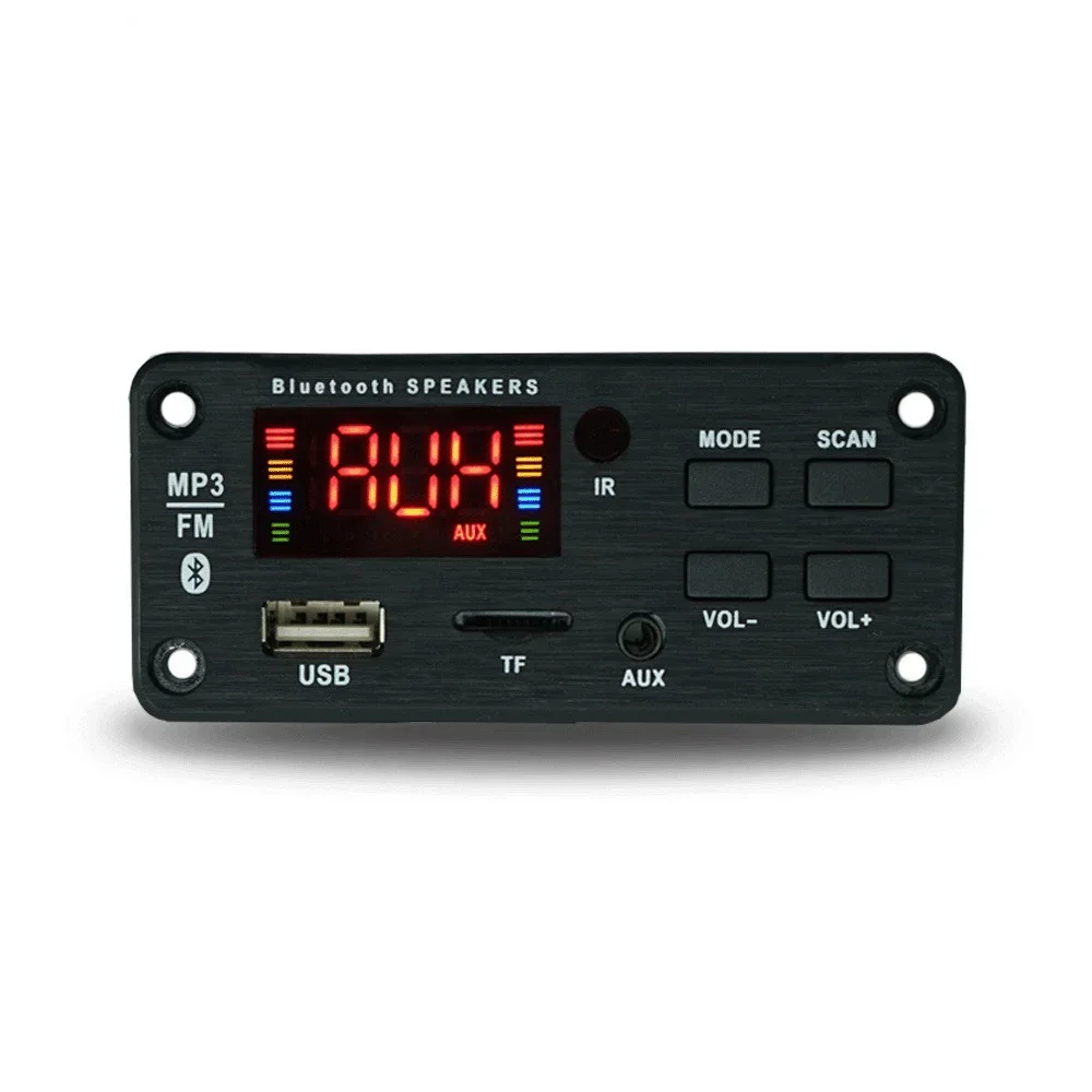 MP3 WMA Bluetooth Decoder Board DC 5V 12V Car Audio Decoder Module USB FM TF Radio AUX input with Recording audio music player bluetooth audio module ipod lcd display