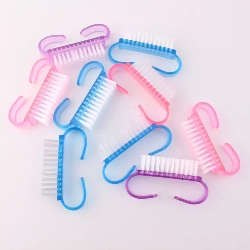 5 Pcs/set Color Random nail cleaning brush Nail Cleaning Tool File Manicure Pedicure Soft Remove