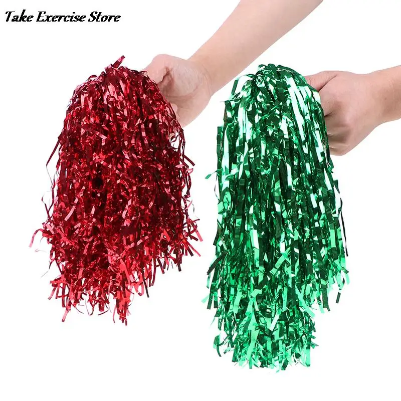 1Pc Cheer Dance Sport Supplies Competition Cheerleading Pom Poms Flower Ball Lighting Up Party Cheering Fancy Pom