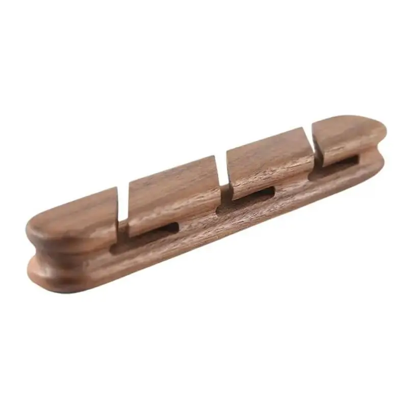 Solid Wood Desktop Cable and Headphone Organizer