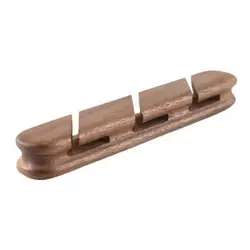 Solid Wood Desktop Cable and Headphone Organizer (Big walnut)