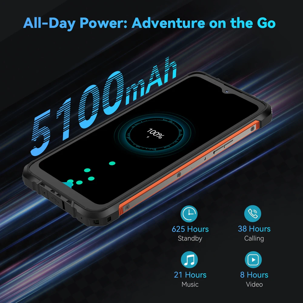[New Arrival] Cubot KingKong ACE 2 Ultra-thin Rugged Smartphone android 14, 16GB RAM(6GB+10GB), 128GB ROM, 6.56-Inch 90Hz Screen 6