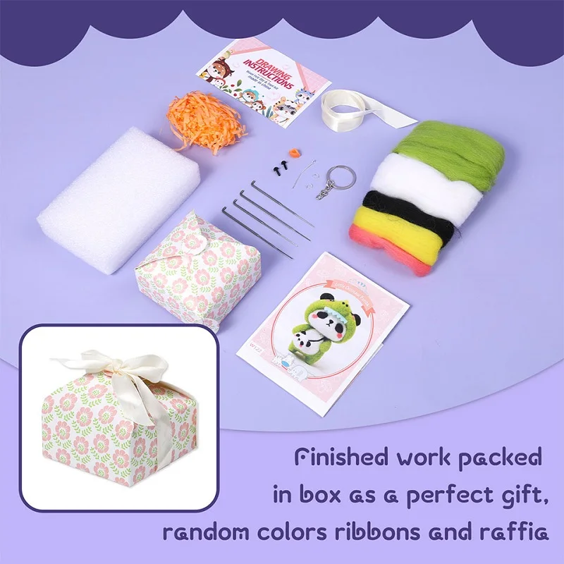 Needle Felting Kit Wool Felting Kit for Beginners Starters DIY Crafts