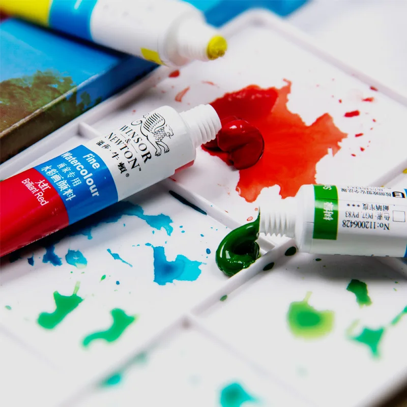 WINSOR&NEWTON Professional Watercolor Paint/Pigment 12/18/24/36 Colors 10ML Water Color Painting Pigment for Artists Smooth Fine watercolor paint watercolor pigment