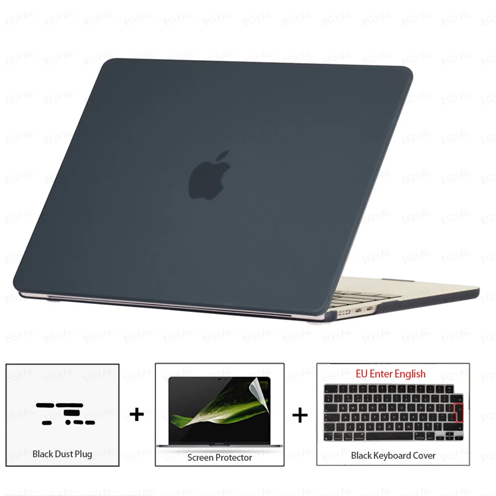 Ultra-Thin Protective Case Set with Dust Plug, Screen Film & Keyboard Cover