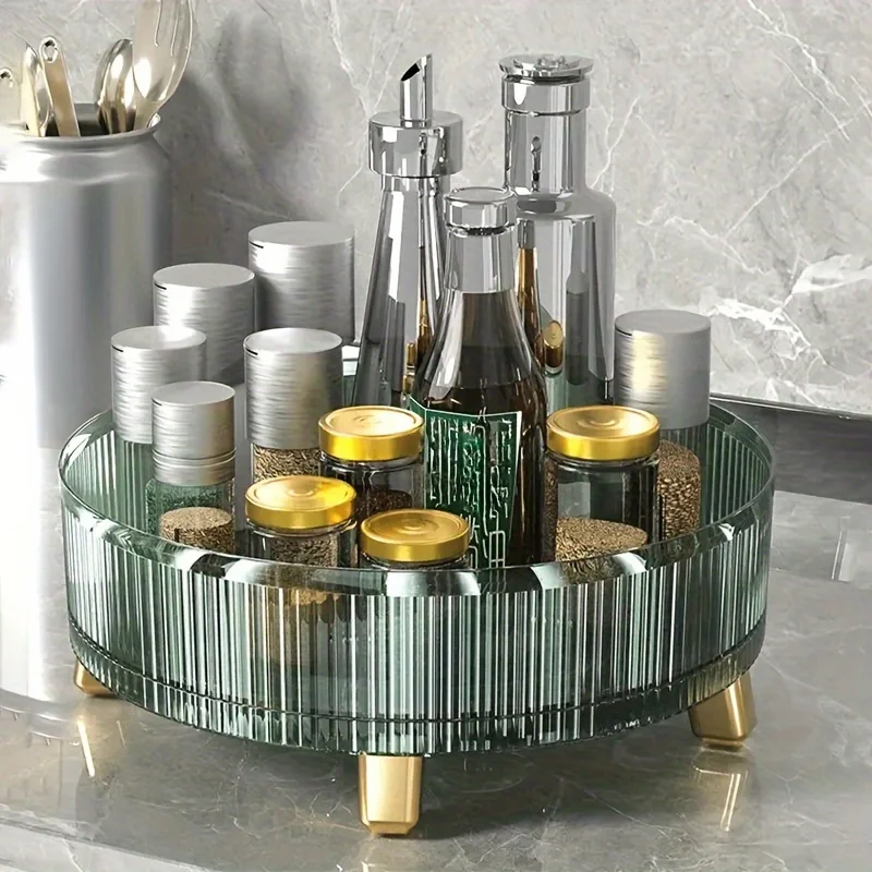1PCS Makeup Organizer, 360 Rotating Makeup Organizer, Make Up Organizers and Storage, Large-Capacity Round Perfume Organizer, 2