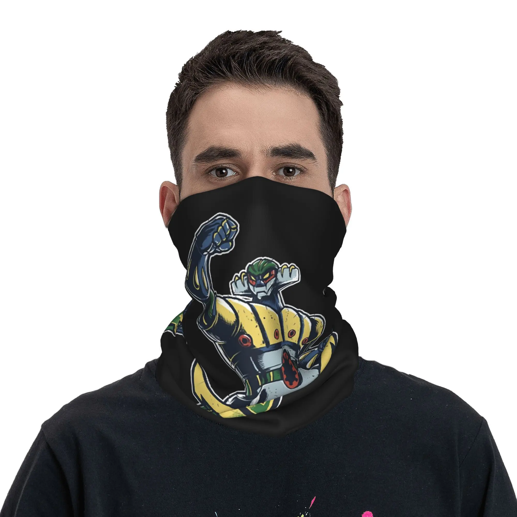 Mazingers Z Infinity Bandana Neck Gaiter Windproof Face Scarf Cover Women Men Headband Tube Balaclava