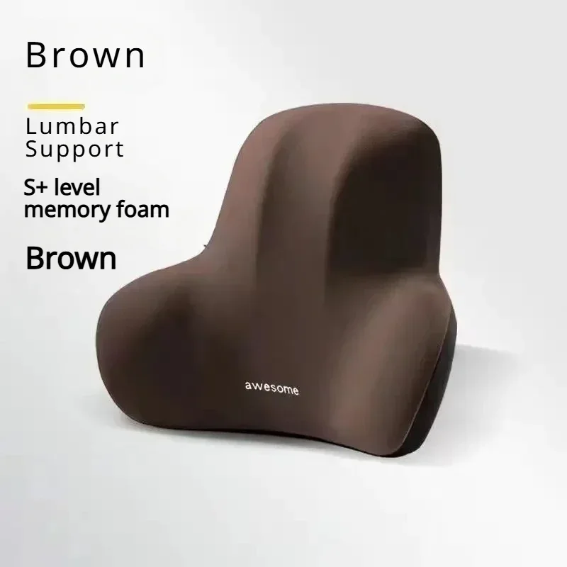 Ergonomic Memory Foam Lumbar Support Pillow for Pain Relief and Comfort