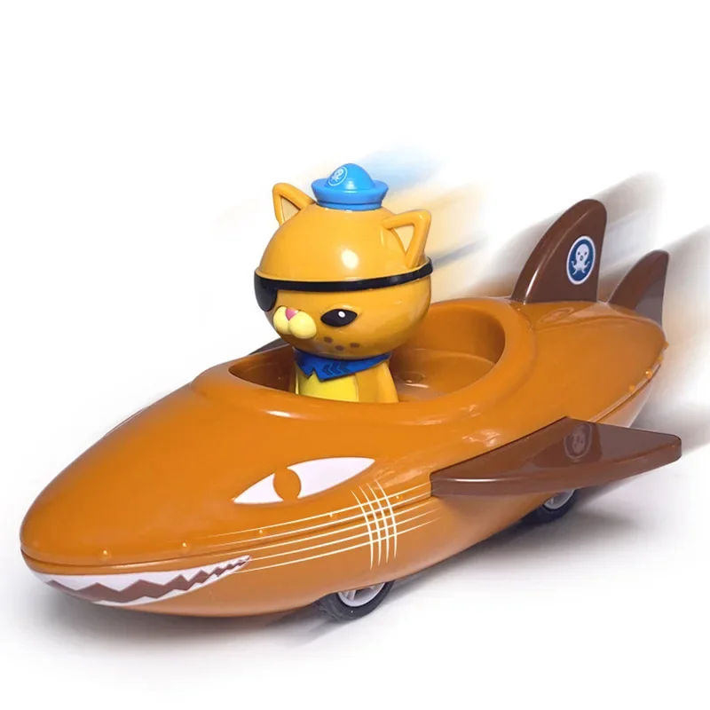 원래 Octonauts 당겨 자동차 어린이 항공기 미니 합금 자동차 Barnacles Kwazii Peso 마찰 자동차 액션 피규어 어린이 장난감 선물