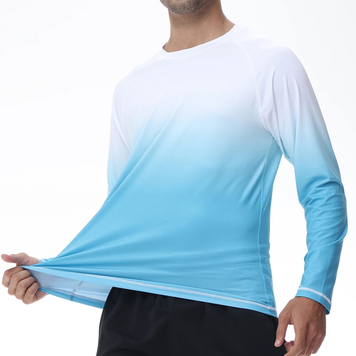 Herren Sonnenschutz Shirt Langarm – UPF 50+, Schnell Trocknend, Mit Daumenlöchern
