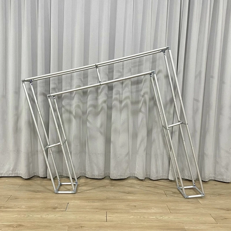 3D Aluminium Backdrop Stand,Birthday Party Decoration,Tilt Door,For Wedding,Baby Showers,Photo Booth Backdrop 6.5x6.5 ft