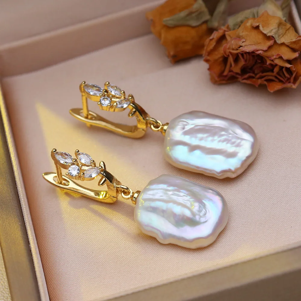 Elegant Freshwater Pearl Drop Earrings for Women - Long Pearl Jewelry Wholesale