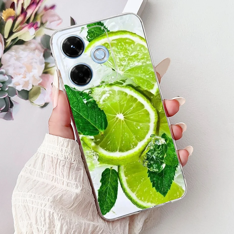 Luxury Painted Clear Silicone Phone Case - Soft Shell Cover for Xiaomi Redmi 13 Series