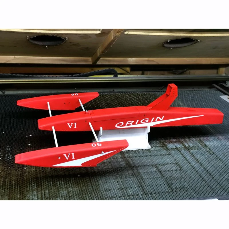 RC Boat Modeling Kit Wind-powered Shrimp Boat XT316 Boat Model Electric Toy Empty Hull 67cm 4