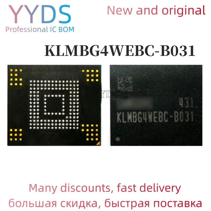 

(1PCS) (2PCS) (5PCS ) (10PCS ) new original KLMBG4WEBC-B031 BGA EMMC 32GB memory chip KLMBG4WEBC B031
