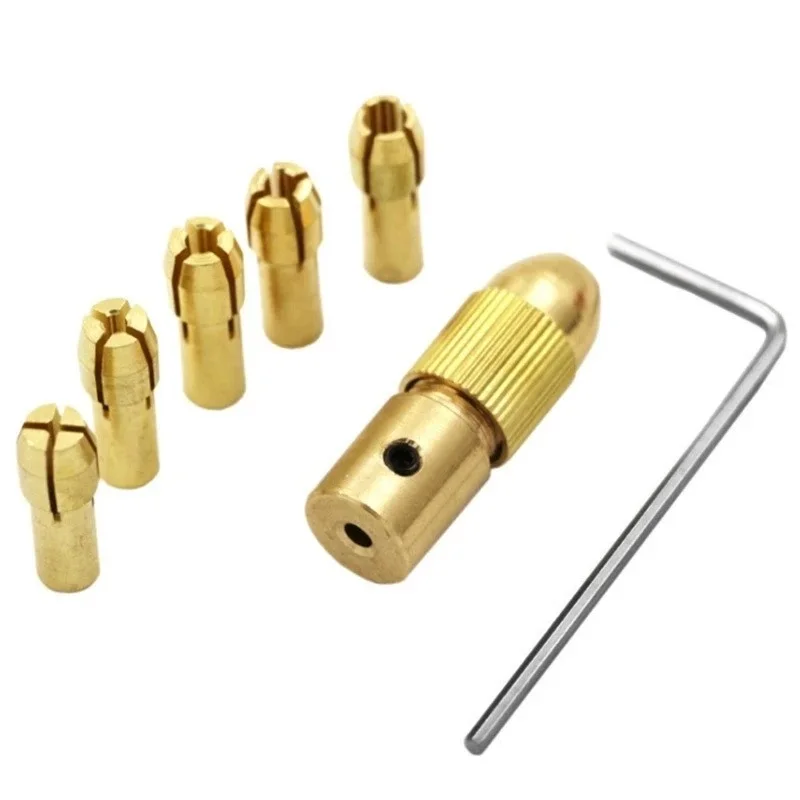 Drill Chuck Adapter Mini Drill Chuck Collet Set For Electric Motor Shaft