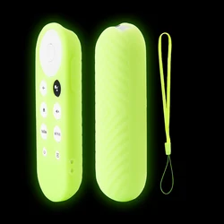 Soft Silicone Shockproof Protective Case for Smart TV Remote Control (Luminous Green)