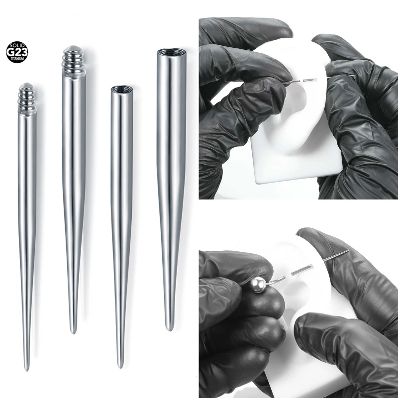 1PCTitaniumInsertionPinTaperPiercingStretchingToolfor
