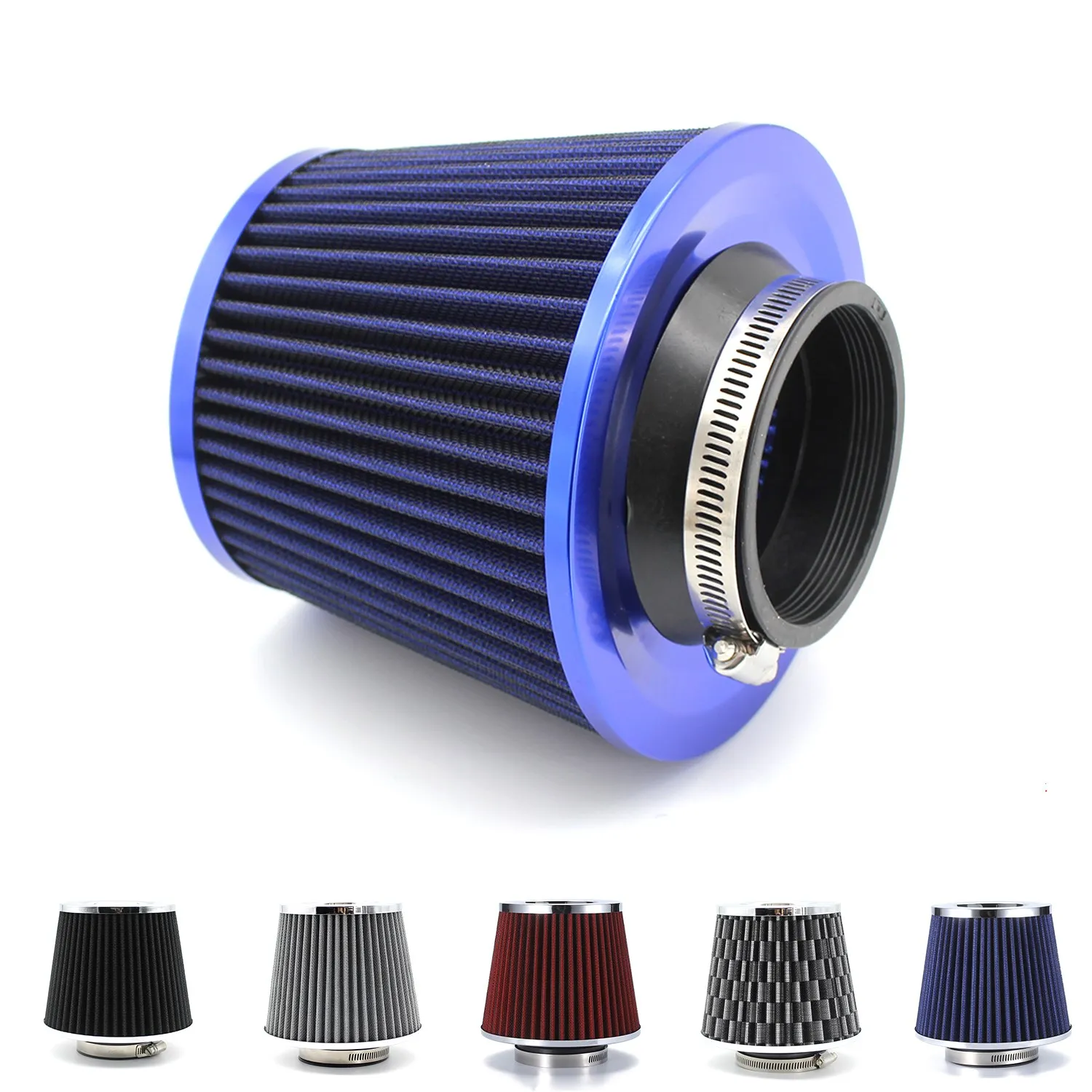 

Cone Air Filter Adapter High Flow Intake Kit Cold Car Filters Racing 3" 3.5 4inch Sport System Performance Box 76MM 89MM 101MM