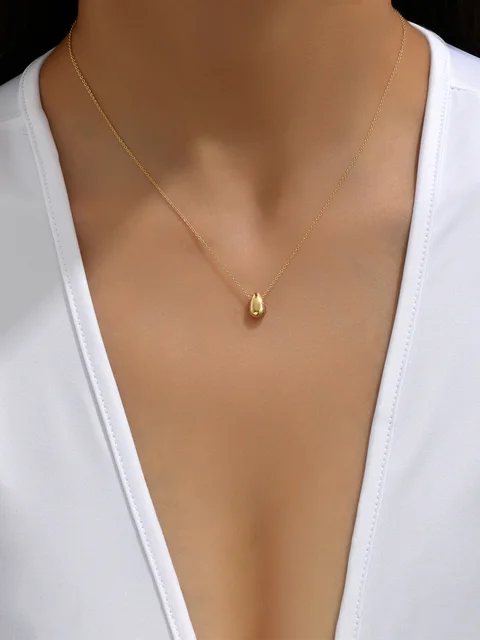 Tracey Minimalist Style Water Drop Necklace 1