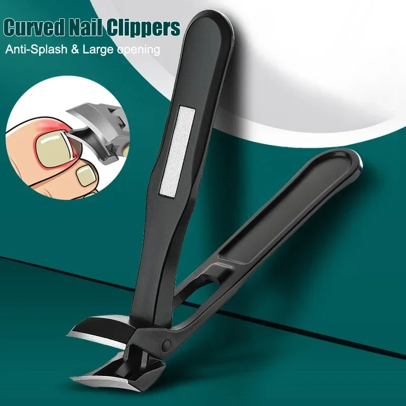 Nail Clipper Set Nail Clipper Nail Scissors Set Nail Clippers Manicure Set Manicure Sets Manicure Nail Clipper Set Nail Clippers Kit Curved Anti-Splash Large Thick Hard for Ingrown Toenail