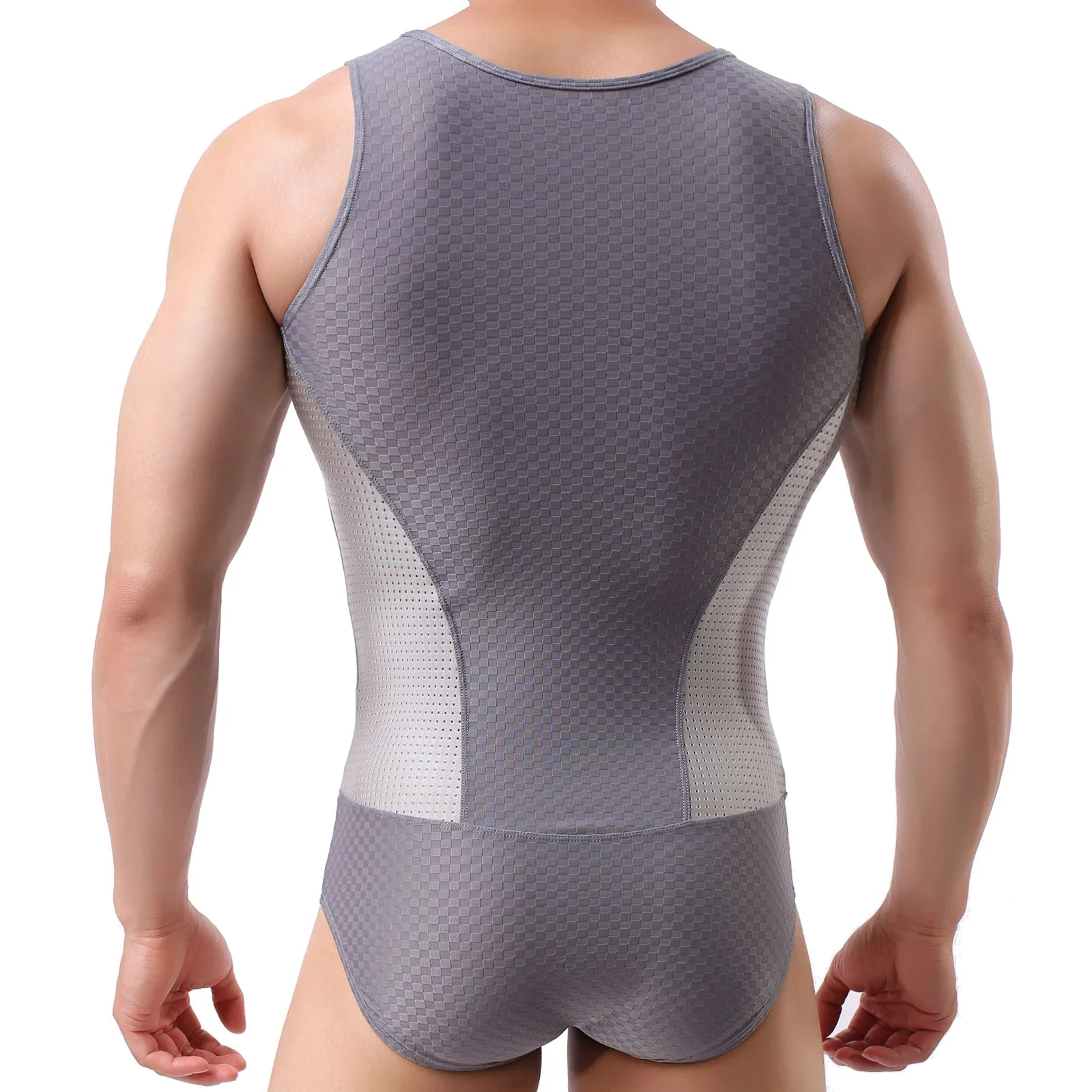 FYXLJJ Sexy Mens Leotard Beachwear Bodysuits Body Building Shaper Tights Men Wrestling Singlet Bodysuit Tight Leotard Undershirt
