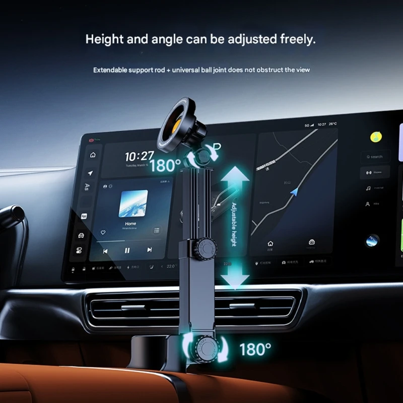 Supporto magnetico per telefono girevole per slot tazza auto - immagine 5