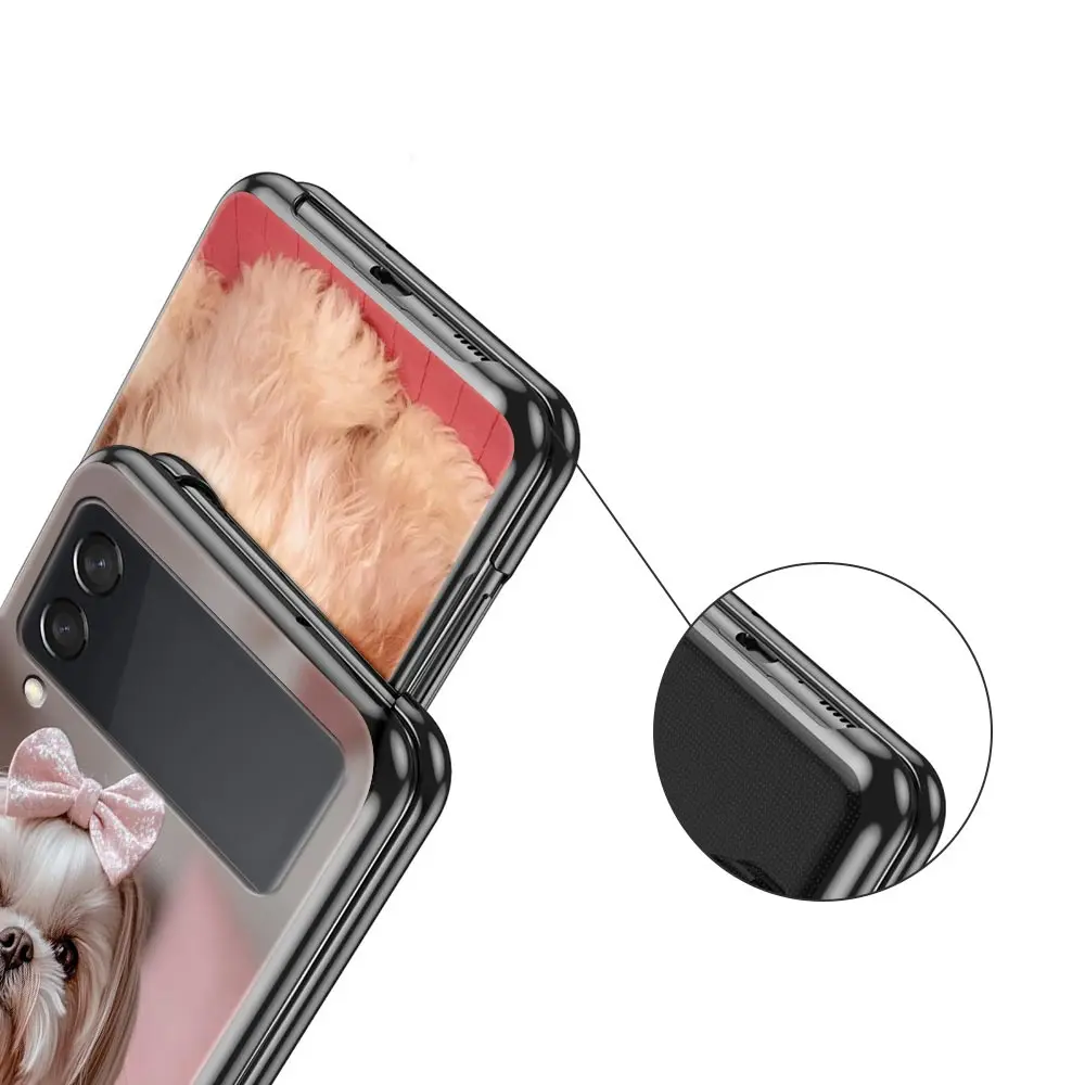 Shih Tzu Painting Cute Animal Phone Case - Folding PC Hard Cover