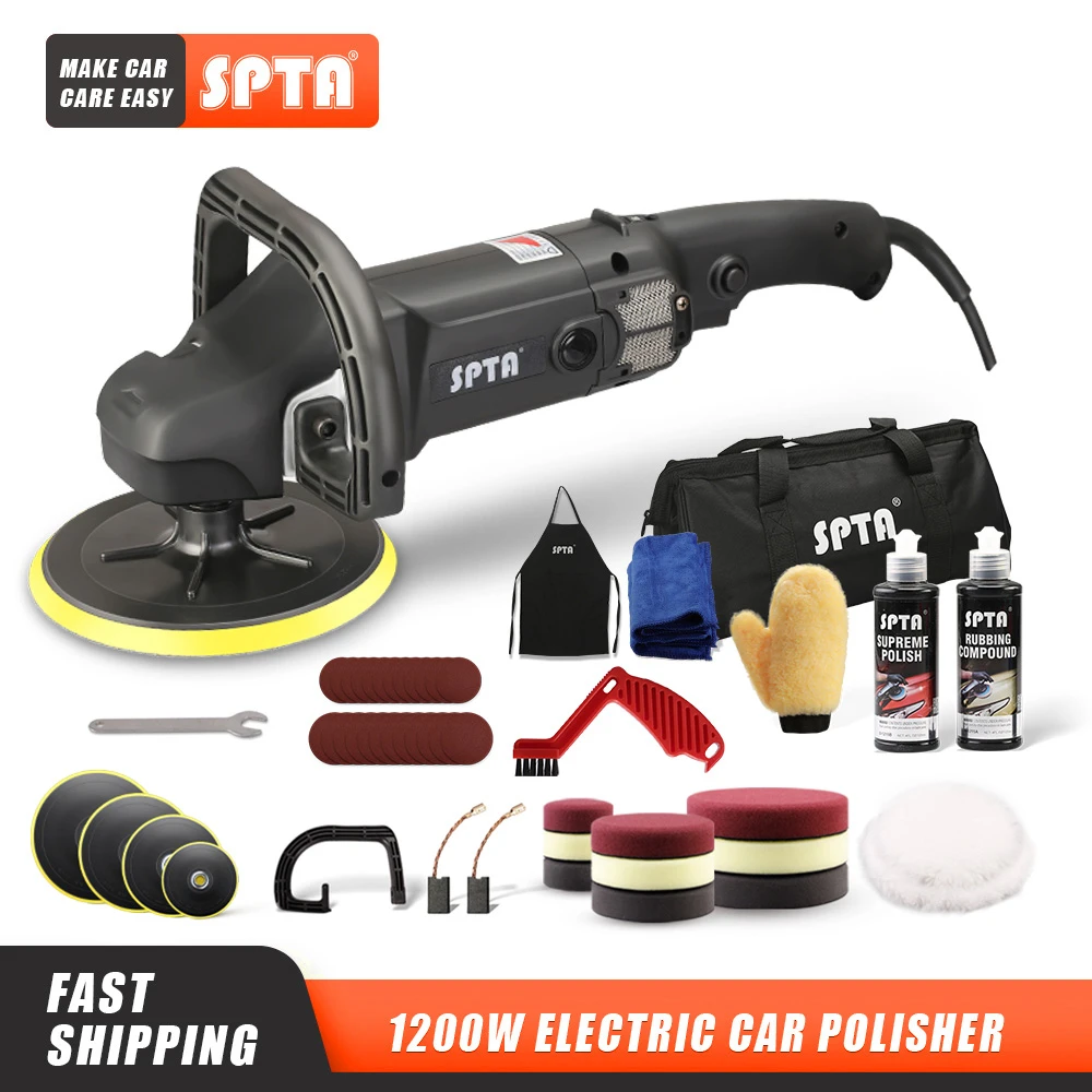 SPTA 125 /150 /180 mm Disc Rotary Polisher Buffer Car Electric RO