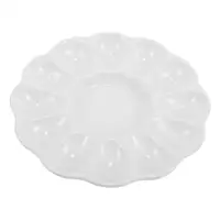 Easter Egg Tray Fruit Serving Ceramics Dispenser Deviled Trays for Party 1