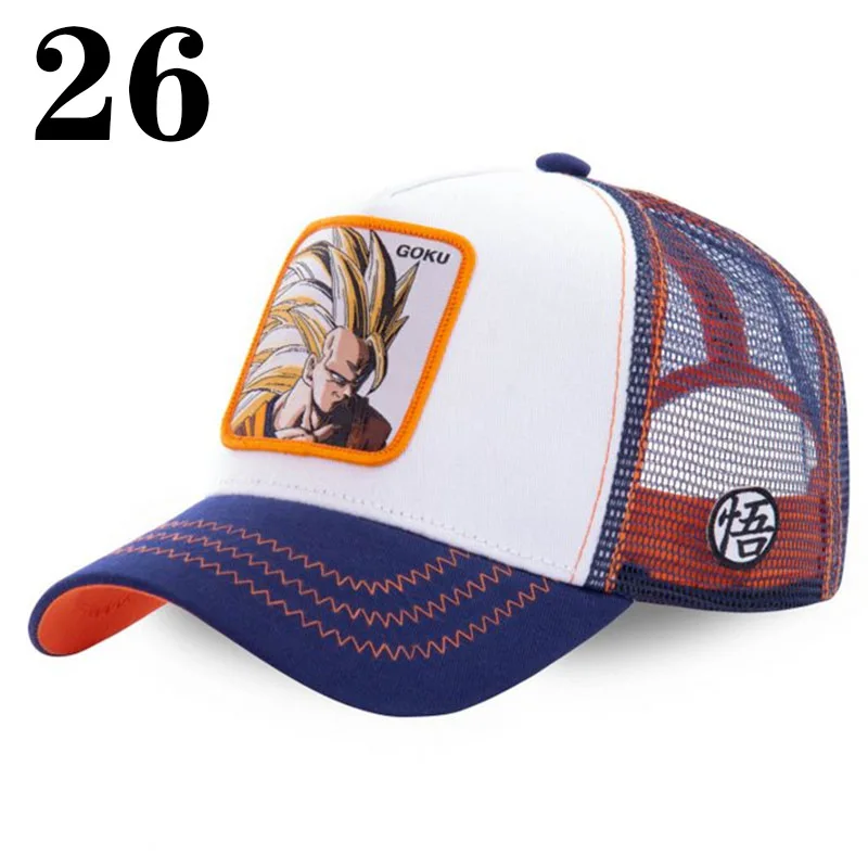 New High Quality Dragon Ball Anime Snap-on Cotton Baseball Cap for