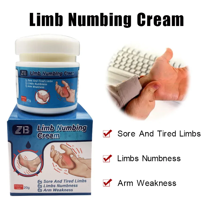 ZB Limb Numbing Cream Muscle Cramps Finger Feet Numbness Joint Discomfort Relieve Wind Cold Damp Heat Health Care Ointment pain relief cream,skin care ointment,knee pain relief cream