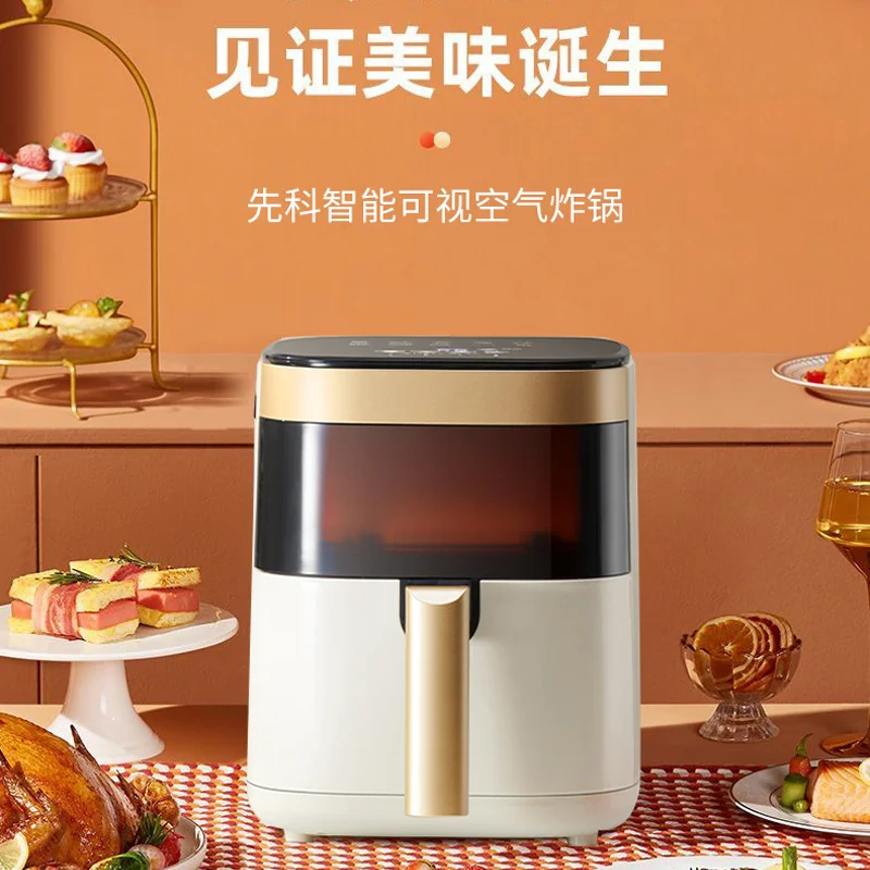 Visual Air Fryer Household large-capacity multi-function fully automatic intelligent electric fryer oil-free fryer 2