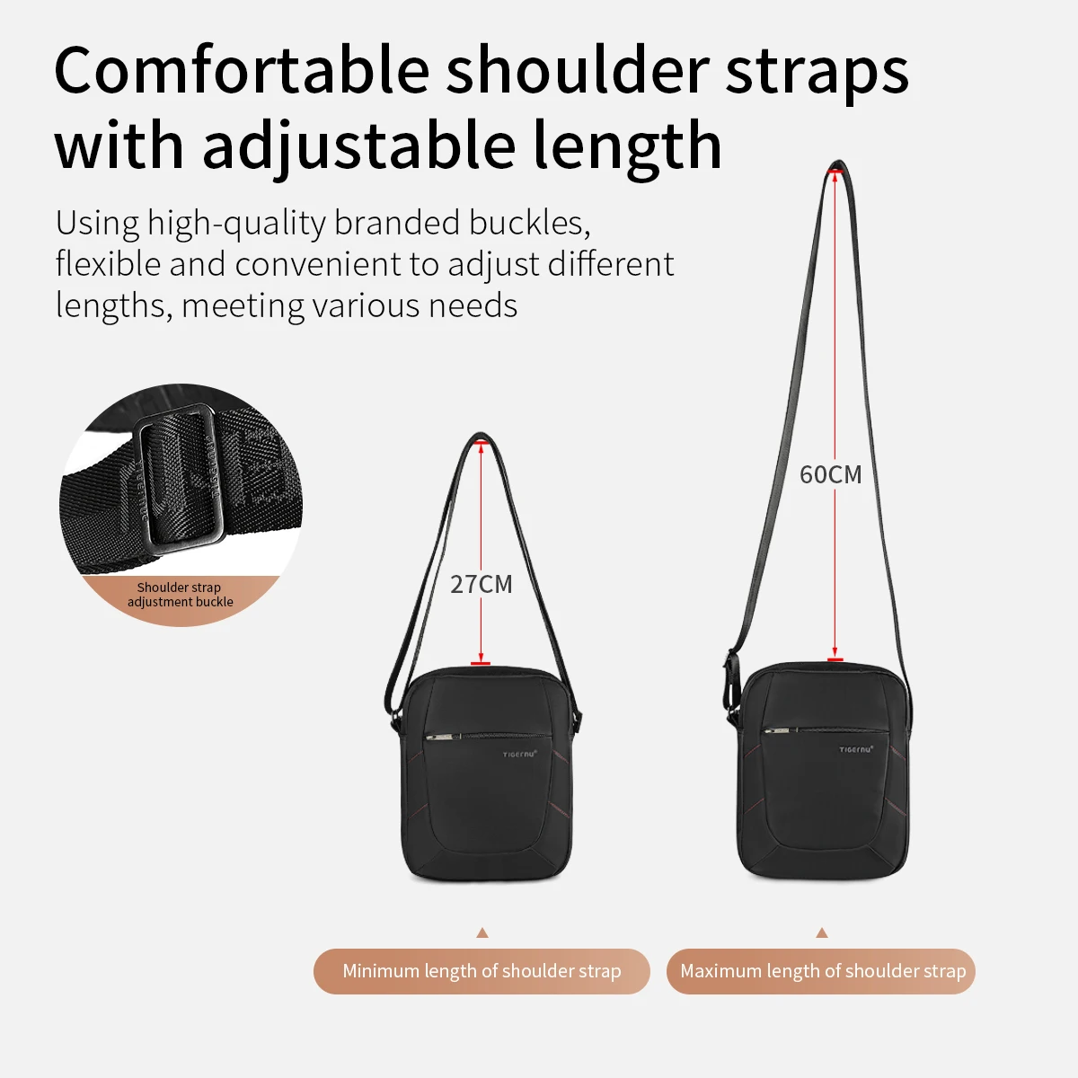 남성용 비즈니스 메신저 백, 평생 보증 숄더백, 10 인치 아이패드 백, 크로스바디 백, 핸드백 캐주얼 여행 가방 팩