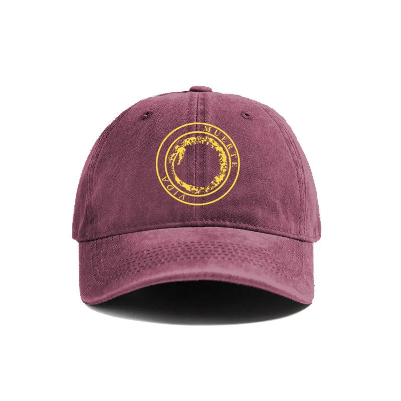 Canserbero Muerte Vida Distressed Baseball Cap Adult Unisex Adjustable Retro Dad Hat Summer Breathable Hats baseball cap baseball caps baseball hats