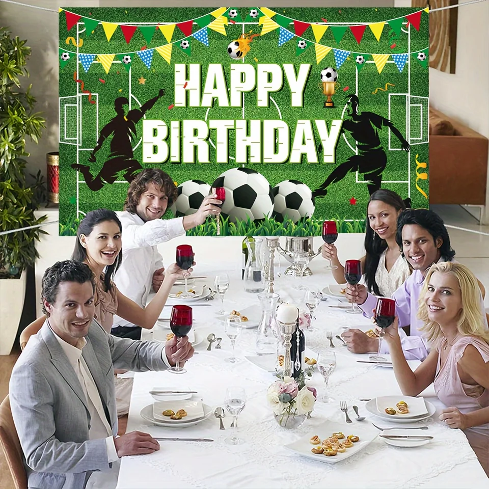 Modèle Modifiable De Bannière De Maillot De Football, Modèle De Bannière D' Anniversaire, Guirlande De Décoration De Fête De Football, Bruant Uniforme, Téléchargement Numérique B2 - France