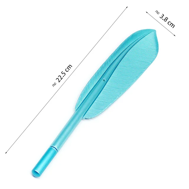 귀여운 깃털 젤 펜 - 학교 사무용품 선물로 제격!