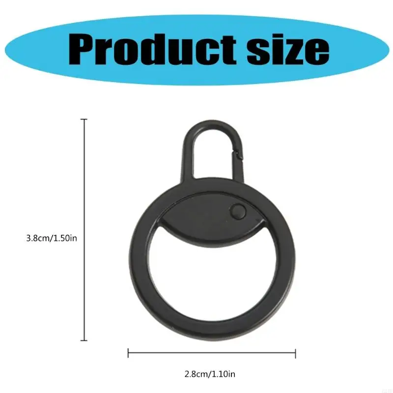 124E 6Pcs Detachable Zippers Pulls Universals Zippers Fixer Zipper Pull Pullers End for Jackets Luggage Clothing Backpacks Tent